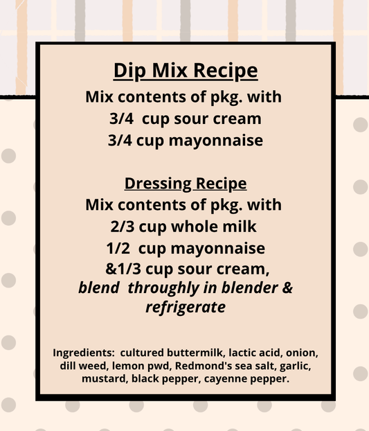 Buttermilk Ranch Seasoning Pack