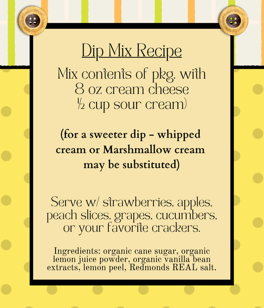 Organic Lemon Creme Seasoning Pack