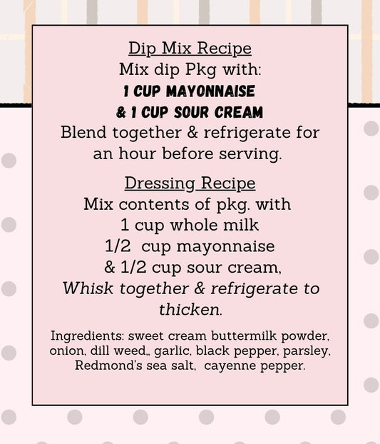 Buttermilk Ranch Seasoning Pack