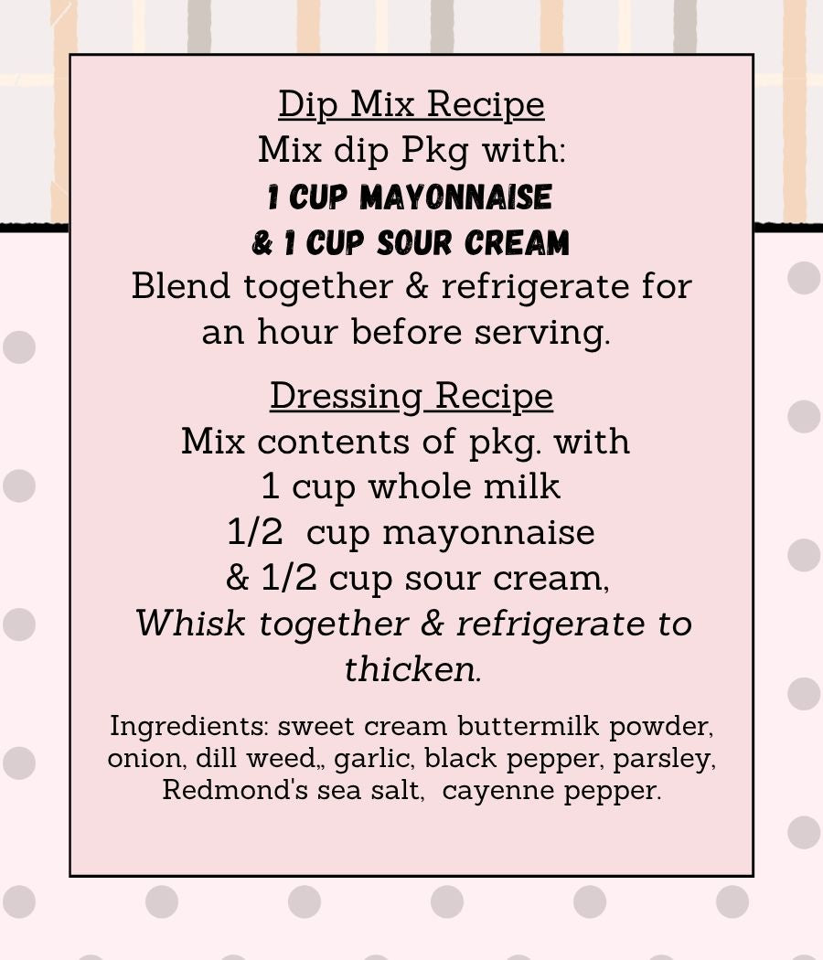 Buttermilk Ranch Seasoning Pack