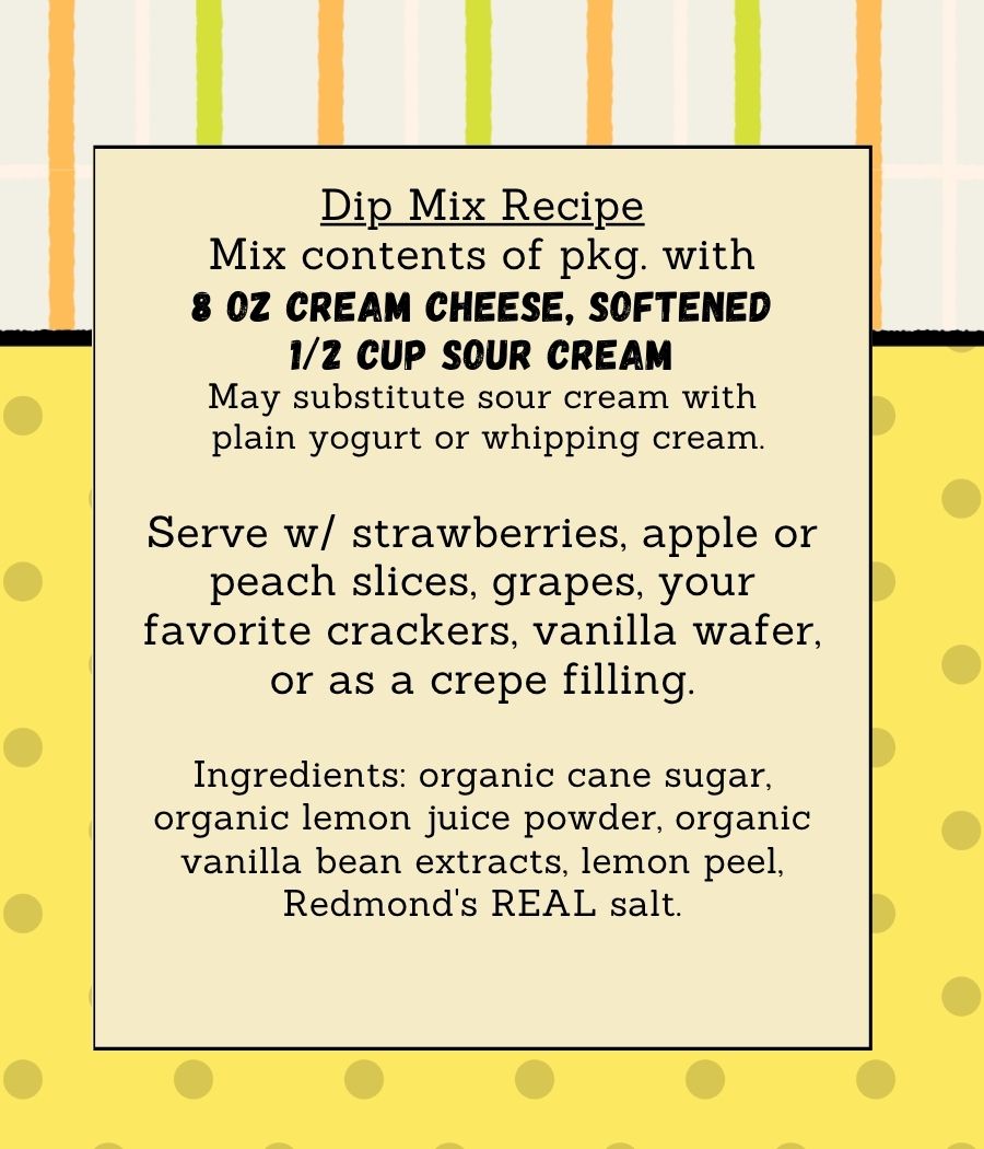 Organic Lemon Creme Seasoning Pack